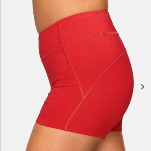 NWT OV TechSweat Flex Shorts in Scarlet
